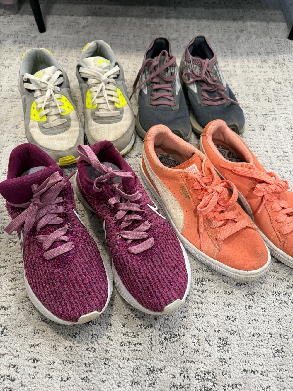 Assorted Women's Sneakers - Pink, Coral, Plum, Gray